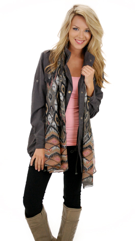 GI Jane Jacket, Charcoal