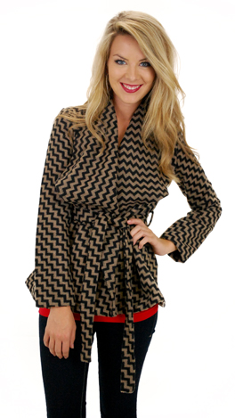 Chevron Wrap Jacket