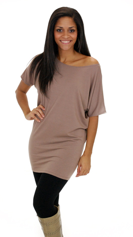 Tastefully Simple Tunic, Mocha