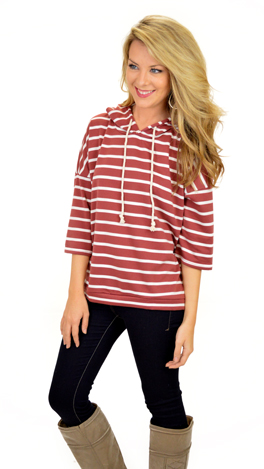 Deck Hand Hoodie, Red