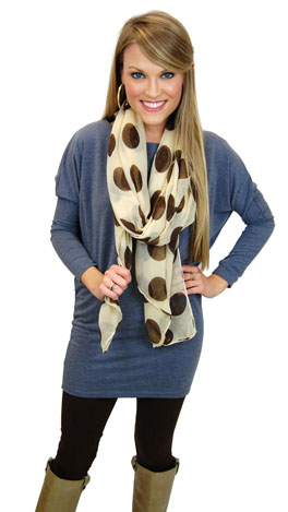 French Terry Tunic, Blue