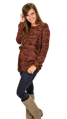 Keep It Casual Sweater, Rust