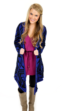 Dust Valley Cardigan, Blue