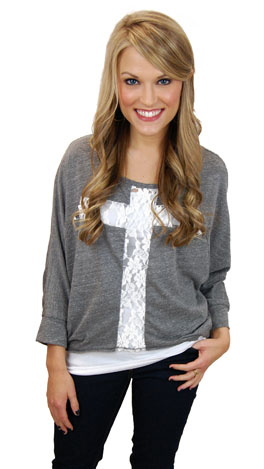 Lace Cross Tee