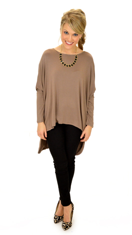 GLAM Box Tee, Taupe