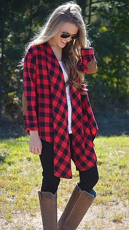 Buffalo Check Cardi