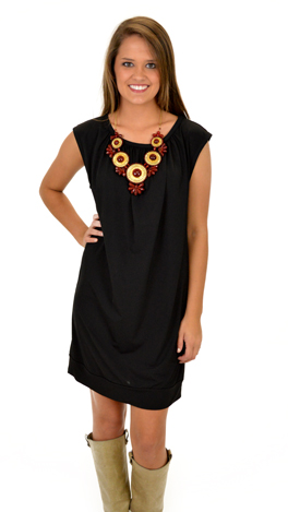 Simple Sak Dress, Black