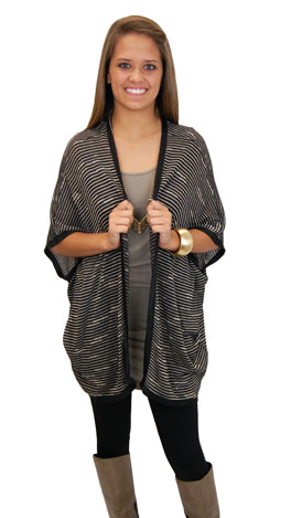 Feel For You Cardigan, Black