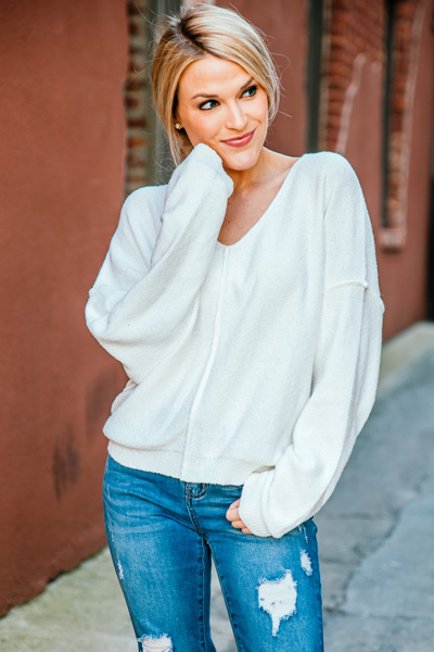 Classic Love Sweater, Ivory