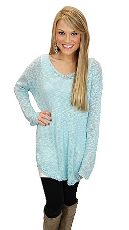 Ice Blue Sweater