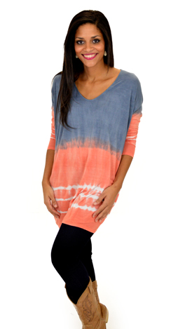 Dip & Slide Tunic Coral