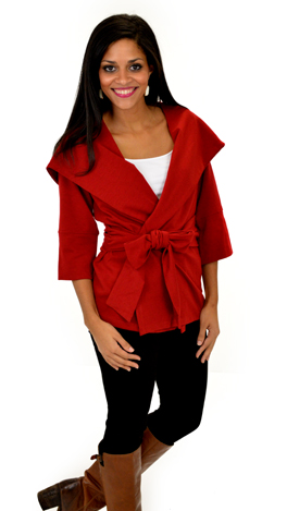 True Lovin' Jacket Dark Red