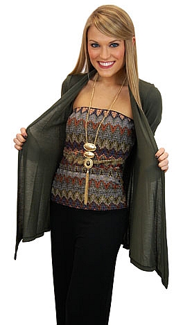 Necessity Cardigan, Olive