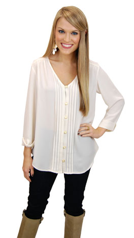 Pintuck Blouse