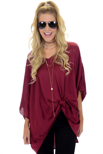 Love Letter Blouse, Wine