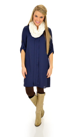Mainstreet Dress, Navy