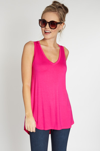 R&R Tank, Fuchsia