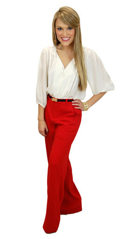 Classic Trousers, Red