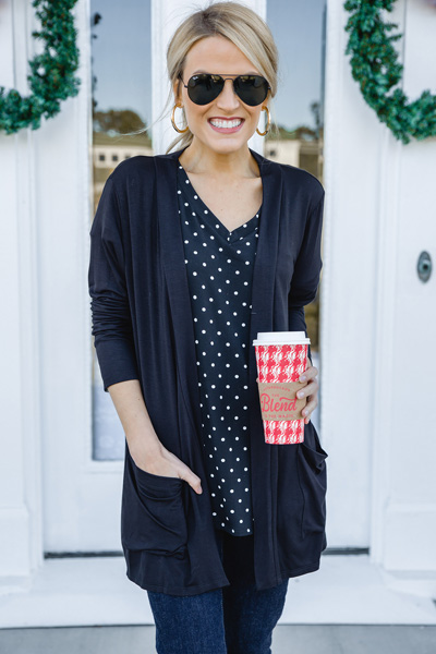 Soft and Smooth Cardi, Black