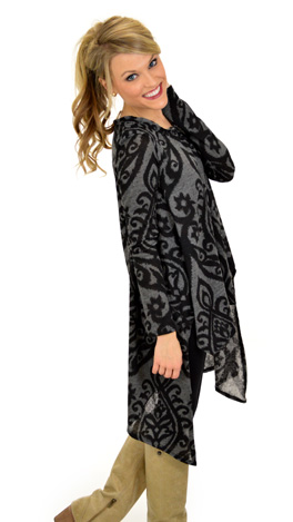 Scroll Tunic, Gray