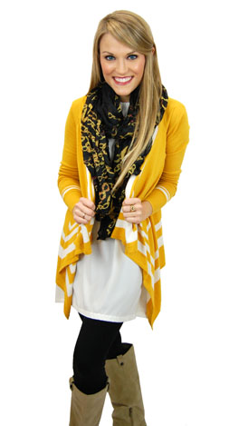 Cross the Border Wrap, Mustard