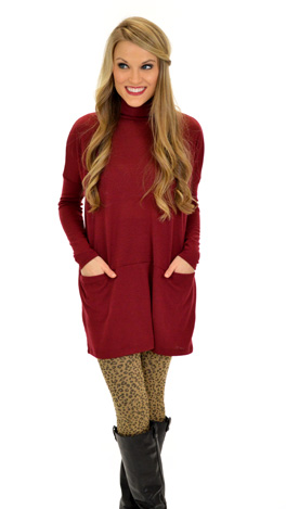 Turtle Power Tunic, Wine