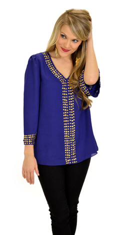 Leena Beaded Blouse