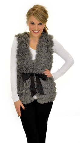 Fuzzy Wuzzy Vest, Grey