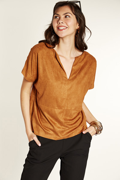Suede Occasion Top