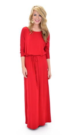 Women's Intuition Maxi, Red