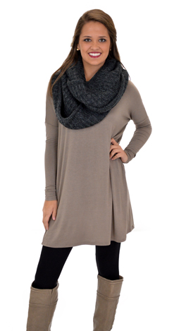 Box Tunic, Mocha