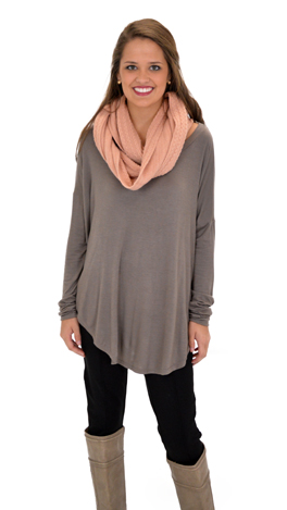 Let Loose Tee, Taupe