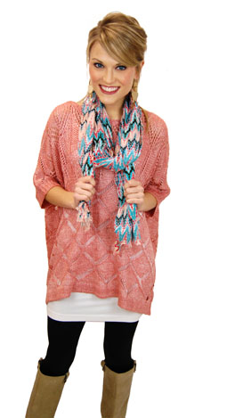 Pillow Talk Sweater, Coral