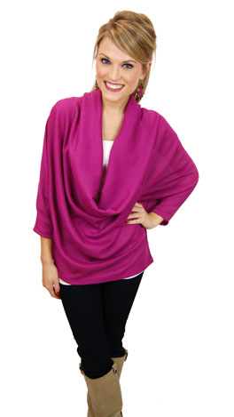 Curtain Call Top, Magenta