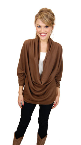 Curtain Call Top, Brown