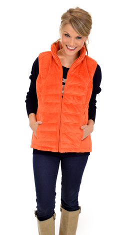 Reversible Vest, Orange