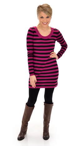 Alli Sweater, Pink Black