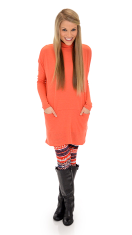 Turtle Power Tunic, Coral