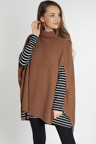 Hide & Seek Poncho, Mocha