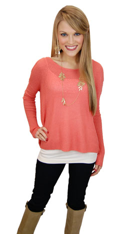 Dusty Coral Sweater