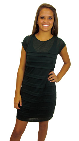 Double or Nothing Dress, Dark Green