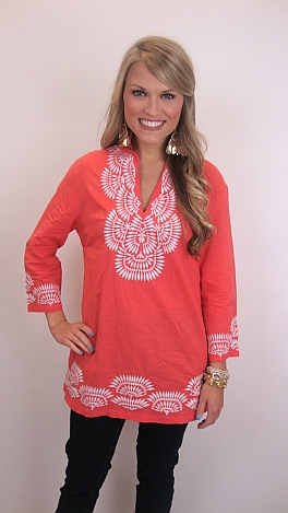 Coral Berry Tunic