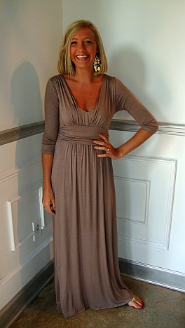 Angie 3/4 Sleeve Maxi Cappuccino