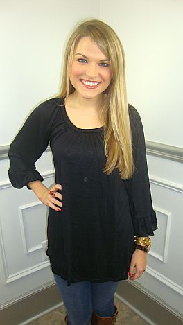 Jack and Jill Tunic, Black