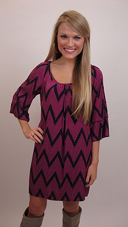 Moves Like Jagger Dress, Fuchsia