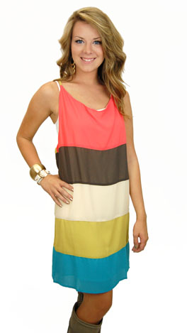 Neopolitan Slip Dress