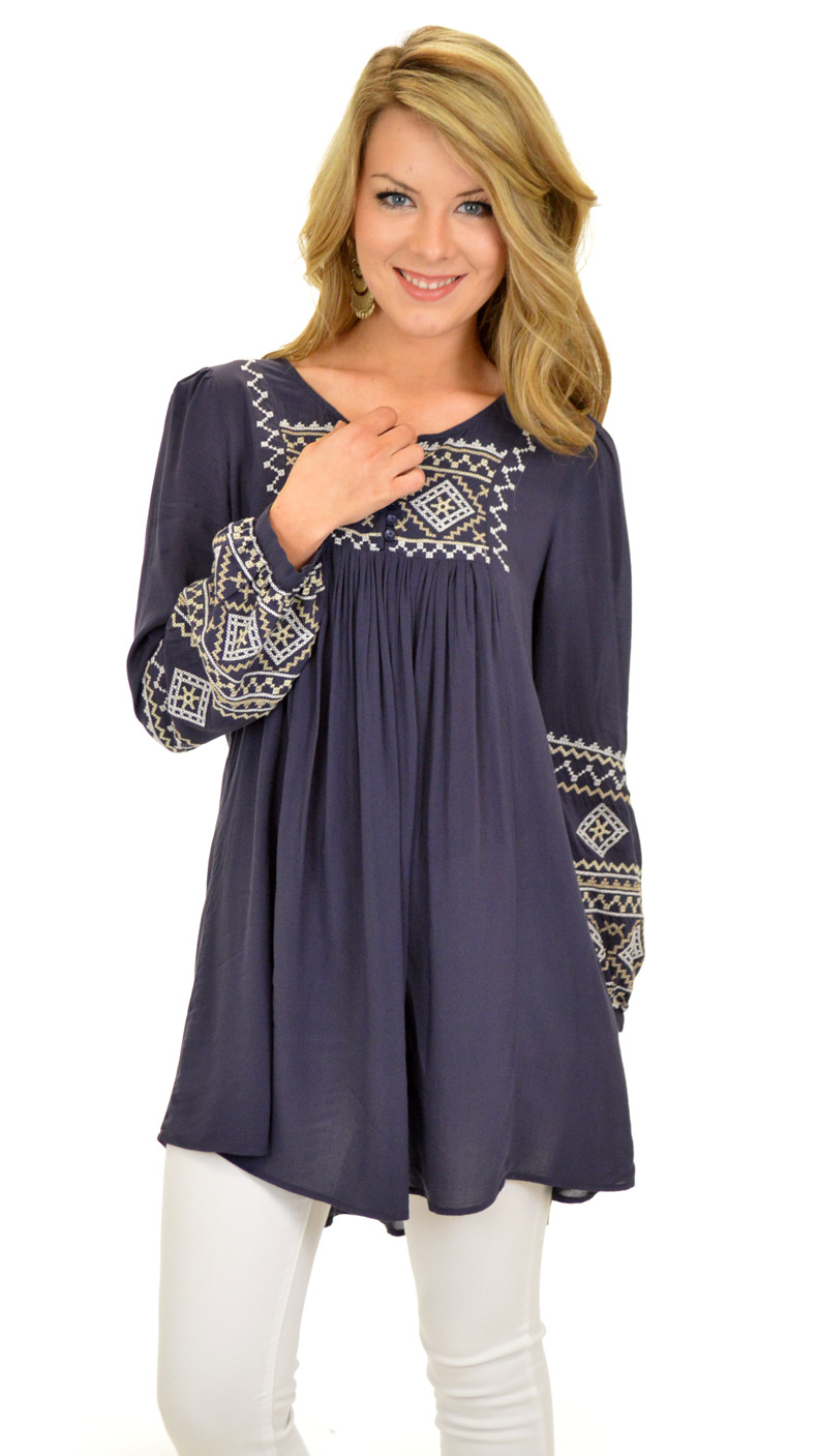 The Bishop Tunic, Navy