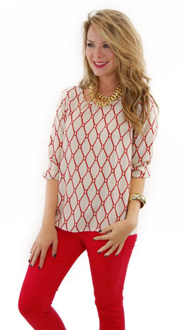 Red Ropes Blouse