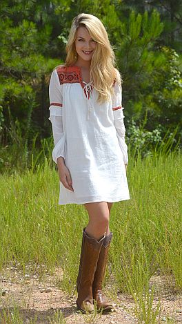 Harvest Moon Dress, White