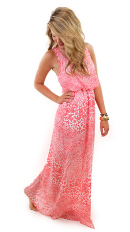 Peachy Prints Maxi